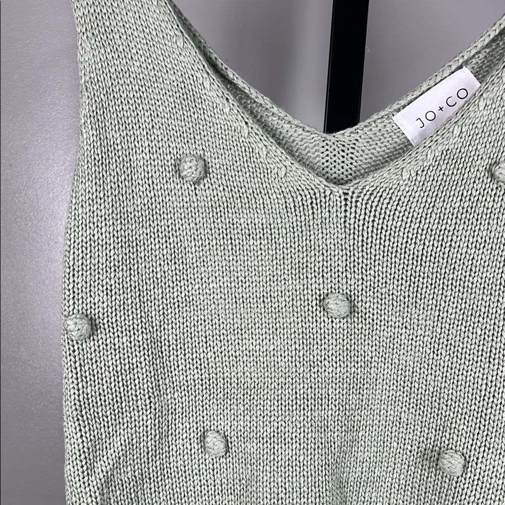 Jo+Co Elegant Green Knit Tank Top - Picture 3 of 6
